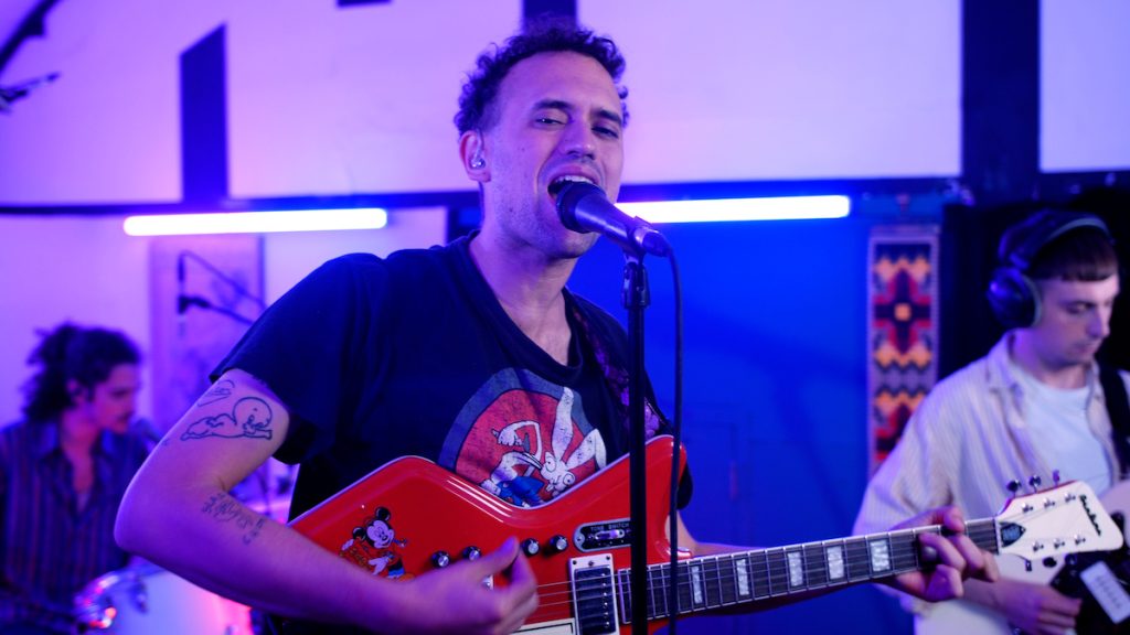 the parrots perform at arcus sounds, music studio in london
